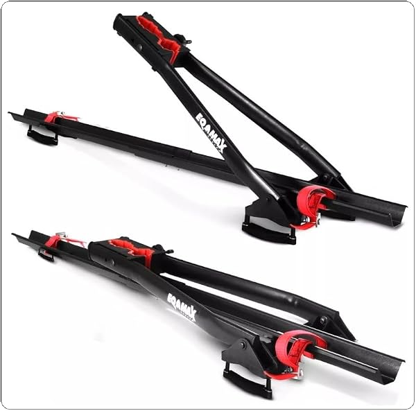 2 Transportadores Bicicleta Teto Velox Aço Eqmax Transbike - Kit 2 Unidades