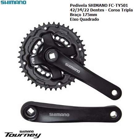 Pedivela Shimano Tourney FC-TY501 42/34/24D 175mm MTB